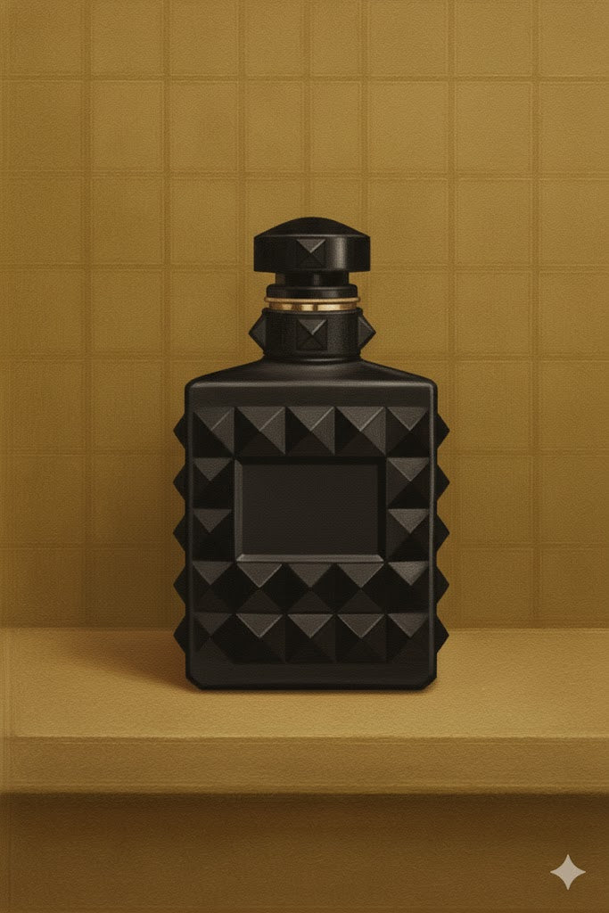 Roma Studded Bottle on Canvas — Original Hand-Painted Artwork (Made-to-Order)